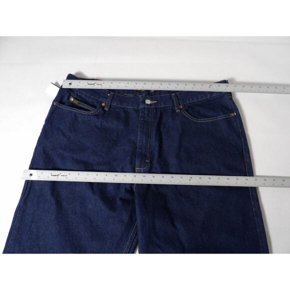 Lee Jeans Mens 42x32 Relaxed Fit Straight Leg Dark Wash NWT Denim Workwear Casua - Picture 12 of 16